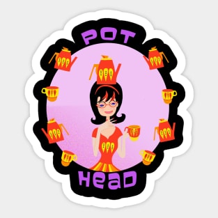 Pot Head (coffee that is) Sticker